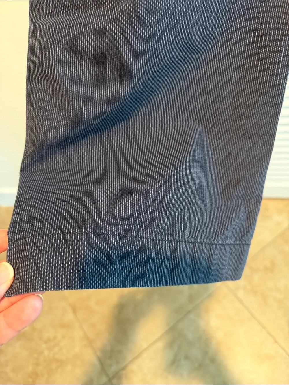 Banana Republic Men's Dark Navy Pinstripe Chino Pants 36x30